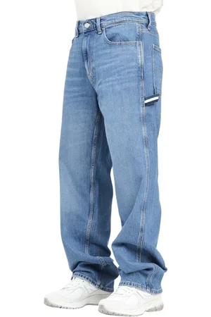 Tommy Hilfiger Jeans, Herre, Blå, W38, Denim, Cargo denim jeans til mænd