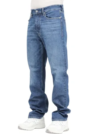 Calvin Klein Jeans, Herre, Blå, W33, Denim, Klassiske Denim Jeans til Mænd