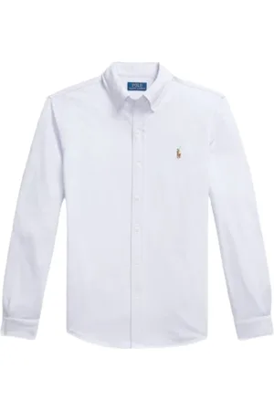 Ralph Lauren Skjorte, Herre, Lilla, L, Bomuld, Oxford Mesh Bomuldsskjorte