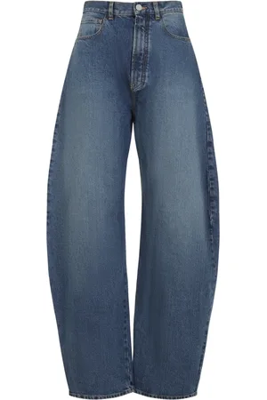 Alaïa Jeans, Dame, Blå, XS, Bomuld, Vintage Runde Jeans