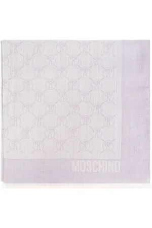 Moschino Tilbehør, unisex, Lilla, ONE SIZE, Tørklæde med lurextråd