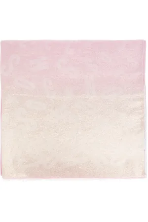 Moschino Tilbehør, unisex, Lyserød, ONE SIZE, Bomuld, Tørklæde med Lurex-tråd