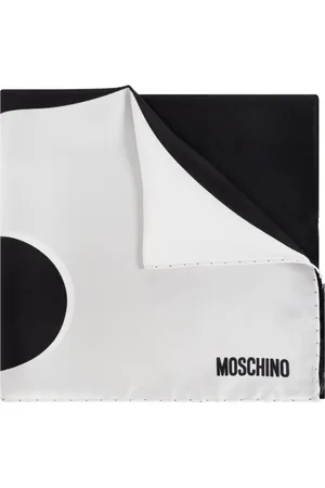 Moschino Tilbehør, Herre, Hvid, ONE SIZE, Silketørklæde