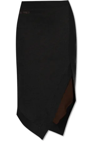 The Attico Nederdel, Dame, Sort, 2XS, Bomuld, Nederdel med logo