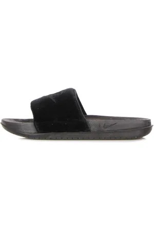 Nike Sko, Dame, Sort, 36 1/2 EU, Velourbånd Slide Tøfler Sort
