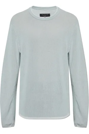 RAG&BONE Strik, Herre, Blå, M, Bomuld, Trøje Harvey