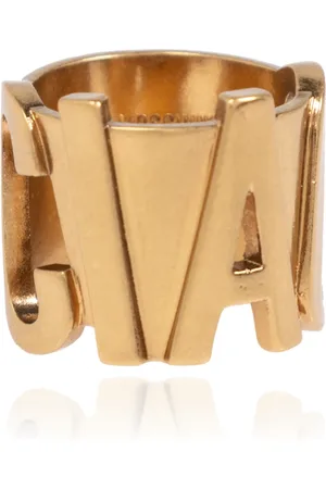 Moschino Tilbehør, Dame, Gul, M, Uld, Messing ring