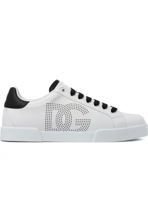 Dolce & Gabbana Sko, Herre, Hvid, 44 EU, Uld, Portofino Sneakers