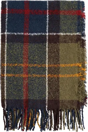Barbour Tilbehør, Dame, Flerfarvet, ONE SIZE, Uld, Tartan Boucle Tørklæde Klassisk Stil