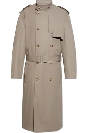 Moschino Frakke, Herre, Grå, L, Bomuld, Løstsiddende trenchcoat