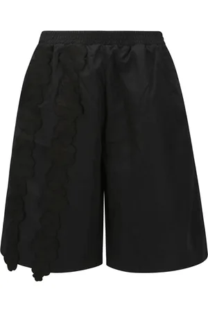 Cecilie Bahnsen Shorts, Dame, Sort, S, Elegant Taffeta Shorts med Elastik