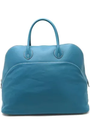Hermès Pre-owned, Dame, Blå, ONE SIZE, Tyl, Pre-owned Laeder rejsetasker