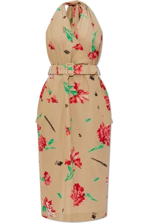 Moschino Kjole, Dame, , S, Bomuld, Kjole med blomstermotiv