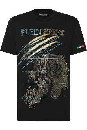 Philipp Plein Top, Herre, Sort, XL, Bomuld, Kortærmet Bomuld Jersey T-Shirt Sort
