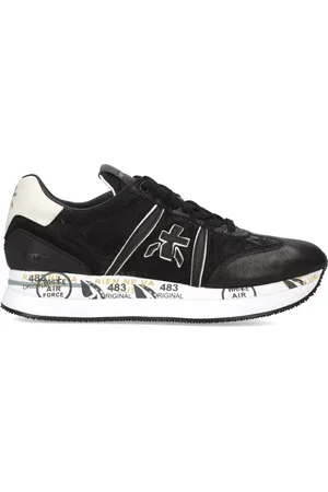 Premiata Sko, Dame, Sort, 36 EU, Læder, Conny 6987 Sneakers