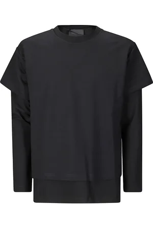 HELIOT EMIL Top, Herre, Sort, M, Lagdelt Crewneck Sweater