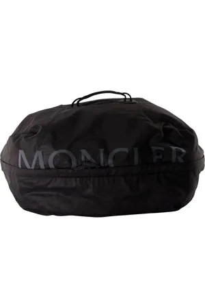 Moncler Taske, Herre, Sort, ONE SIZE, Læder, Ripstop Rygsæk med Læderdetaljer