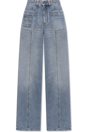 BLUMARINE Jeans, Dame, Blå, XS, Denim, Bred type jeans