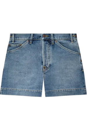 Moschino Shorts, Dame, Blå, XS, Denim, Denim shorts med vintage effekt