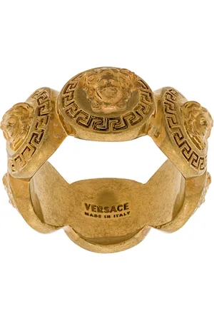 VERSACE Tilbehør, Dame, Gul, 54 MM, Uld, Gylden Medusa Mønt Messing Smykker