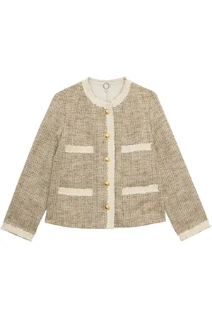 Inès de la Fressange Jakke, Dame, Grå, XS, Bomuld, Adelaide Jakke