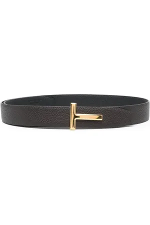 Tom Ford Tilbehør, Herre, Brun, 90 CM, Uld, Brun Læderbælte Stilfuldt Tilbehør