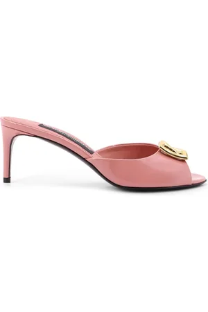 Dolce & Gabbana Sko, Dame, Lyserød, 37 1/2 EU, Læder, Patent Læder Stilet Sandaler
