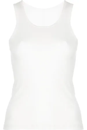 WARDROBE.NYC Top, Dame, Hvid, XS, Ribbet Tank Top