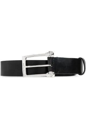 Alexander McQueen Tilbehør, Herre, Sort, 105 CM, Læder, Læderbælte
