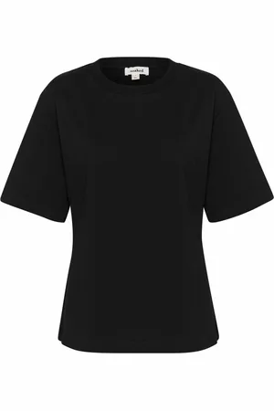 Soaked in Luxury Top, Dame, Sort, M, Uld, Sort Tee Top med korte ærmer