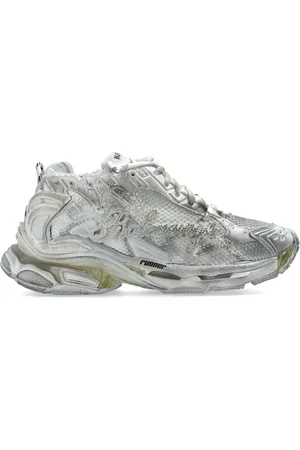 Balenciaga Sko, Herre, Grå, 40 EU, Læder, Sneakers Runner
