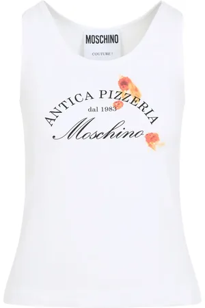 Moschino Top, Dame, Hvid, XS, Fantasia Hvid Tank Top