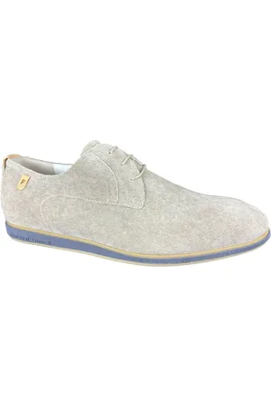 Floris van Bommel Sko, Herre, Grå, 42 EU, Læder, Casual Sneakers Presli 02.44