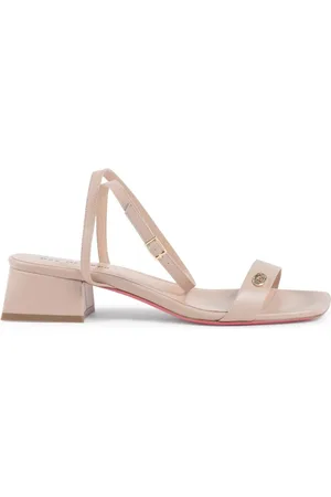 DEE OCLEPPO Sko, Dame, , 41 EU, Læder, Firkantet Tå Læder Sandal med Ankelrem