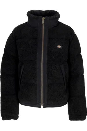 Dickies Jakke, Dame, Sort, L, Uld, Sherpa Puffer Jakke Sort Kvinder