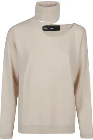 FEDERICA TOSI Strik, Dame, , S, Turtle Neck Sweater Med Udskæring