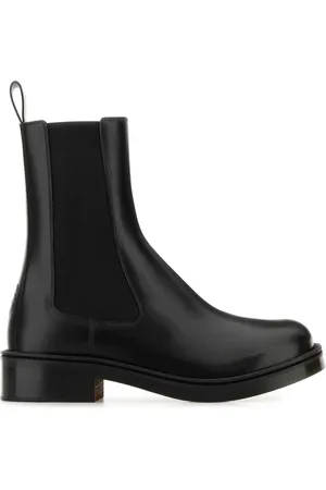 Alexander McQueen Sko, Herre, Sort, 44 EU, Uld, Stilfulde sorte læder ankelstøvler