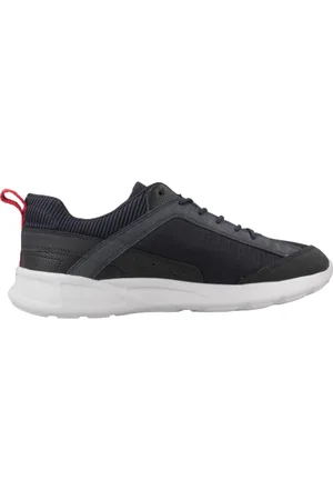 Geox Sko, Herre, Blå, 42 EU, Uld, Stilfulde Sneakers til Mænd og Kvinder