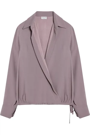 DRIES VAN NOTEN Bluser & Skjorter, Dame, Lyserød, M, Uld, Langærmet skjorte