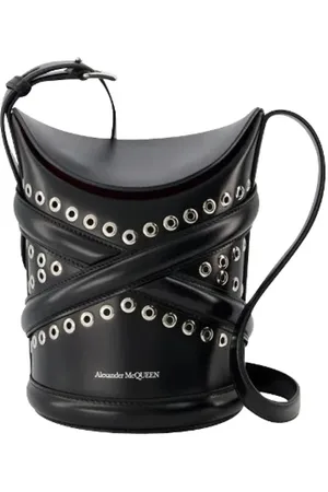 Alexander McQueen Taske, Dame, Sort, ONE SIZE, Uld, Laeder skuldertasker