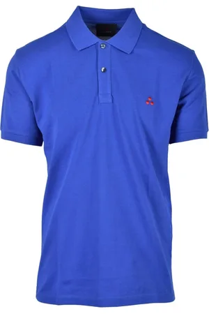 Peuterey Top, Herre, Blå, L, Bomuld, Bomuld Polo Skjorte