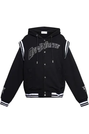 OFF-WHITE Jakke, Herre, Sort, L, Polyester, Jakke med Logo
