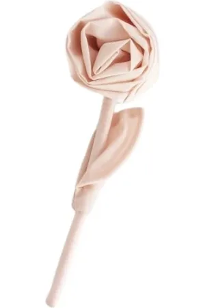 Simone Rocha Tilbehør, unisex, Lyserød, ONE SIZE, Uld, Pudder Rose Broche