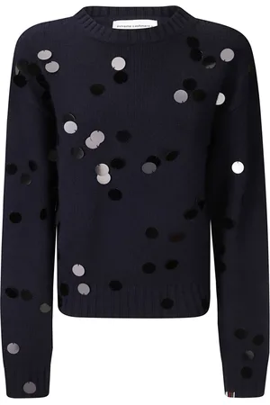 EXTREME CASHMERE Strik, Dame, Blå, ONE SIZE, Uld, Stilfuld Sweater til et Trendy Look