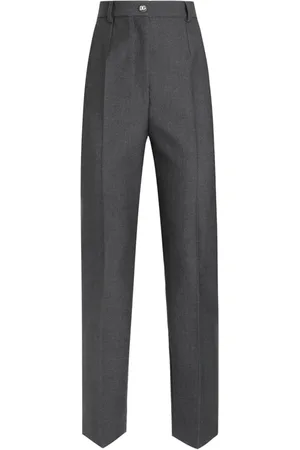 Dolce & Gabbana Bukser, Dame, Grå, S, Afslappede Slim Fit Bukser