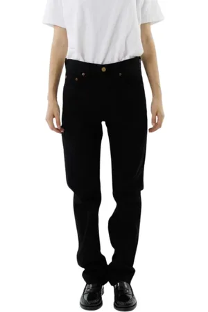 B SIDES Jeans, Dame, Sort, W27, Bomuld, Sort Rinse Vask Lige Ben Jeans