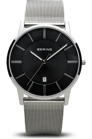 Bering Tilbehør, Herre, Grå, ONE SIZE, Herreur sølv blank 13139-002