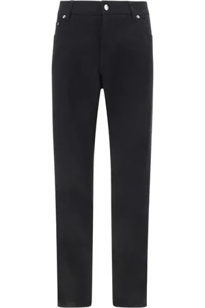 Dolce & Gabbana Bukser, Herre, Sort, 2XL, Bomuld, Klassiske bomuld fem-lomme bukser