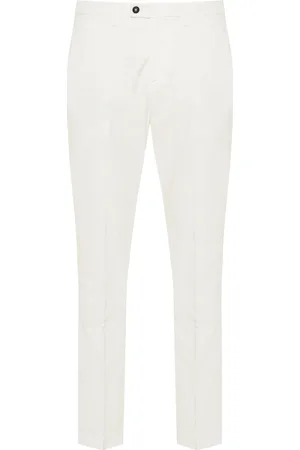 corneliani Bukser, Herre, Hvid, XL, Bomuld, Lyocell Bomuldsbukser med Lommer