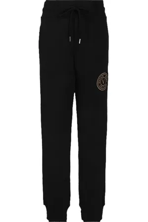 VERSACE Bukser, Herre, Sort, M, Bomuld, Logo Joggingbukser - Sort Lige Pasform